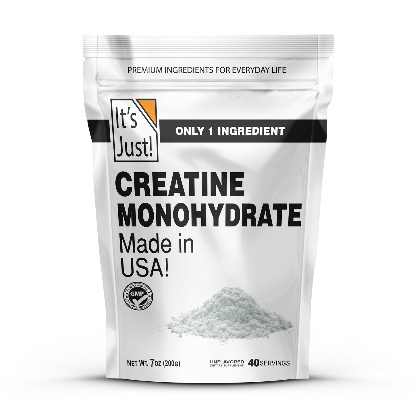 It's Just! - Creatine Monohydrate Powder, Made in USA
