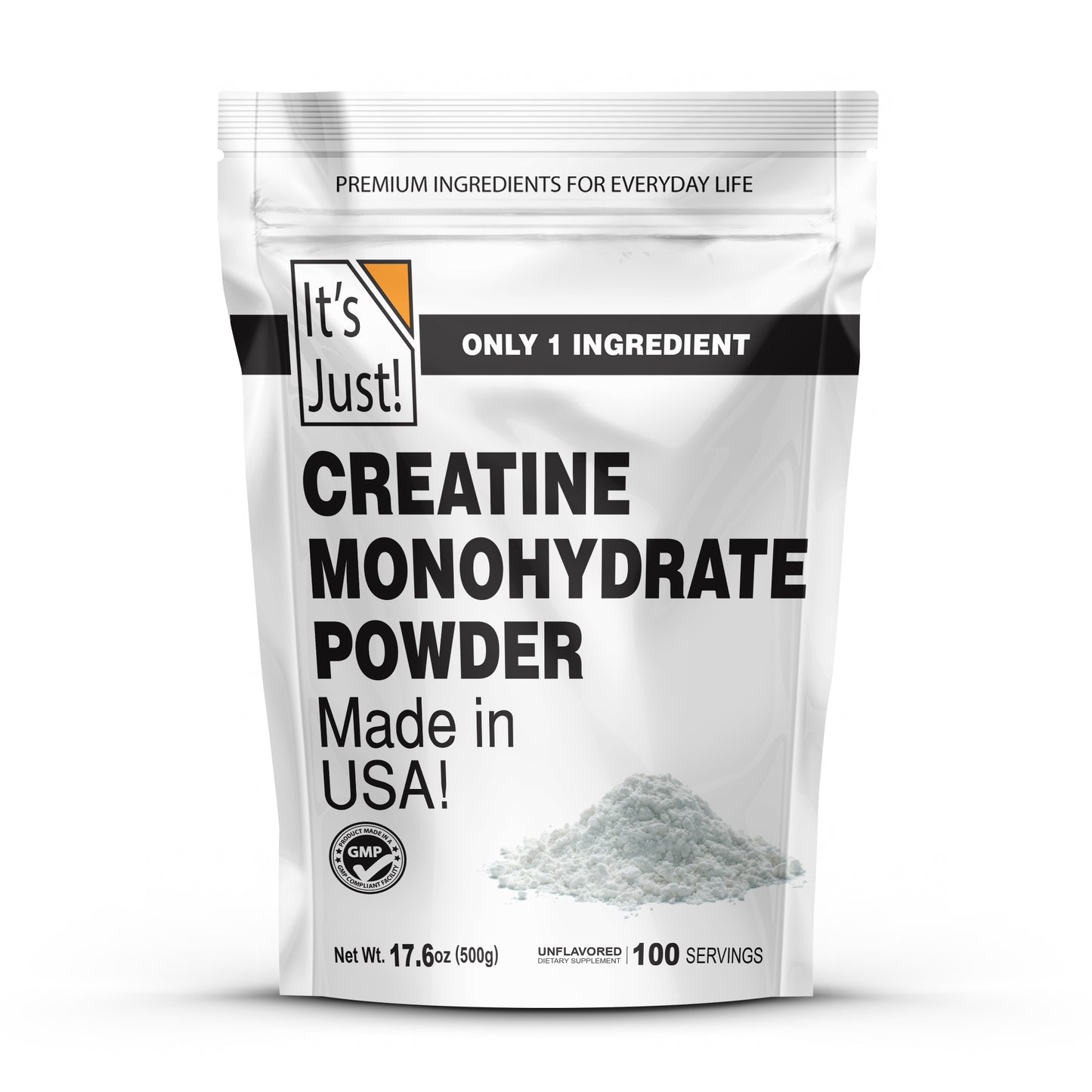 It's Just! - Creatine Monohydrate Powder, Made in USA