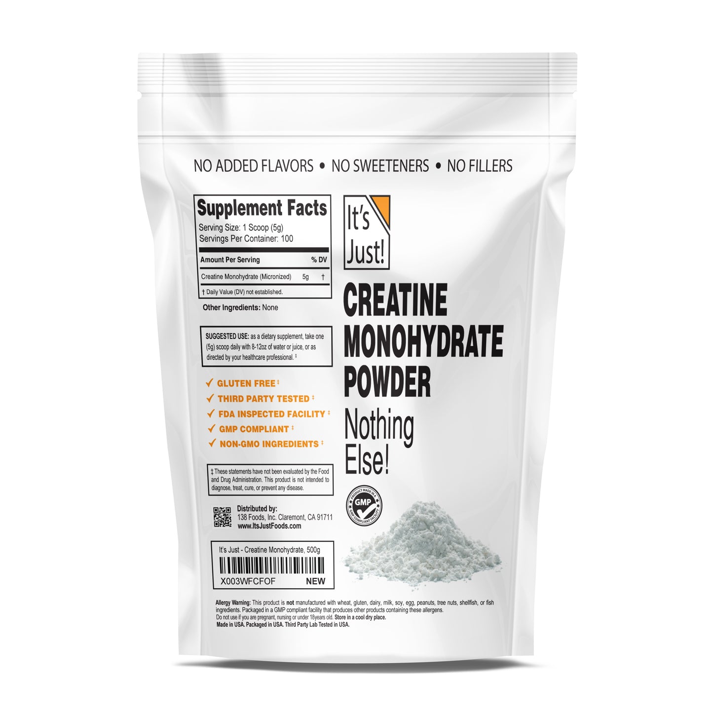It's Just! - Creatine Monohydrate Powder