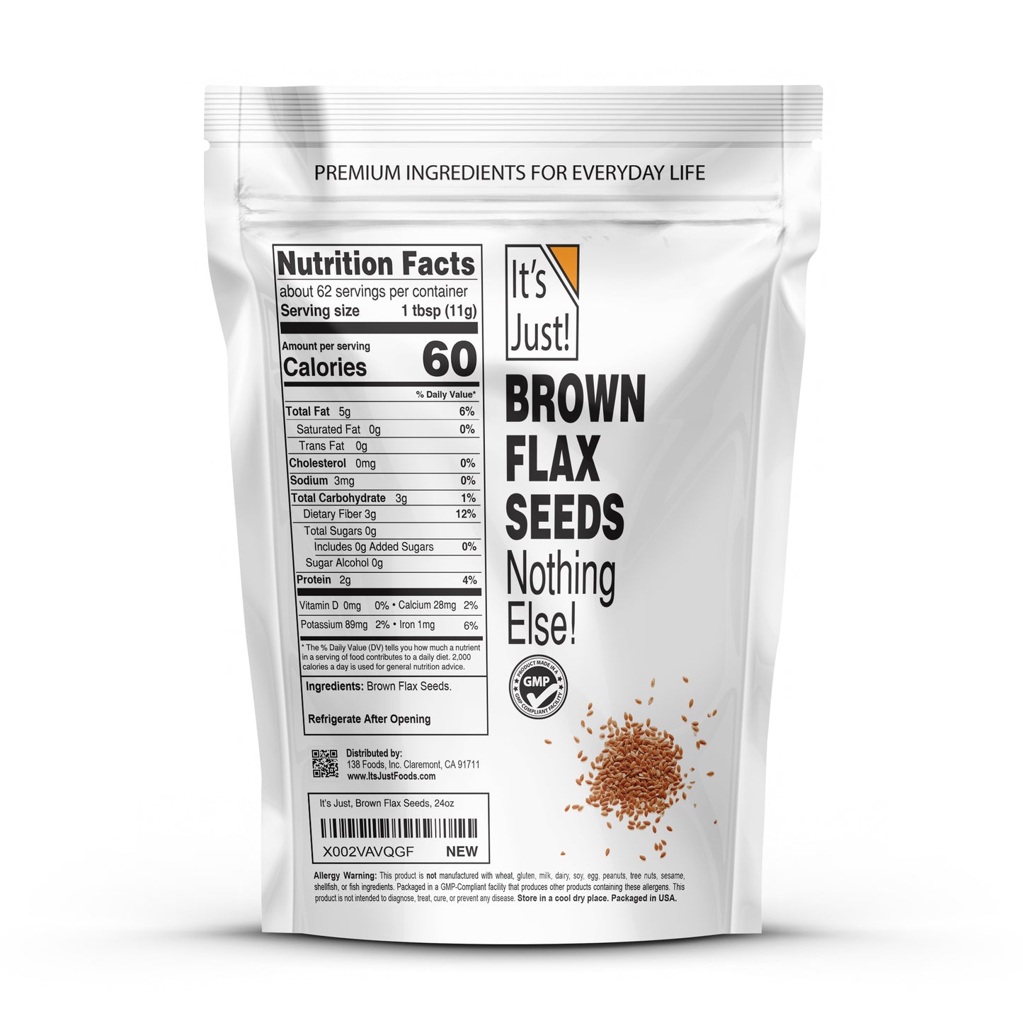 It's Just! - Brown Flax Seeds