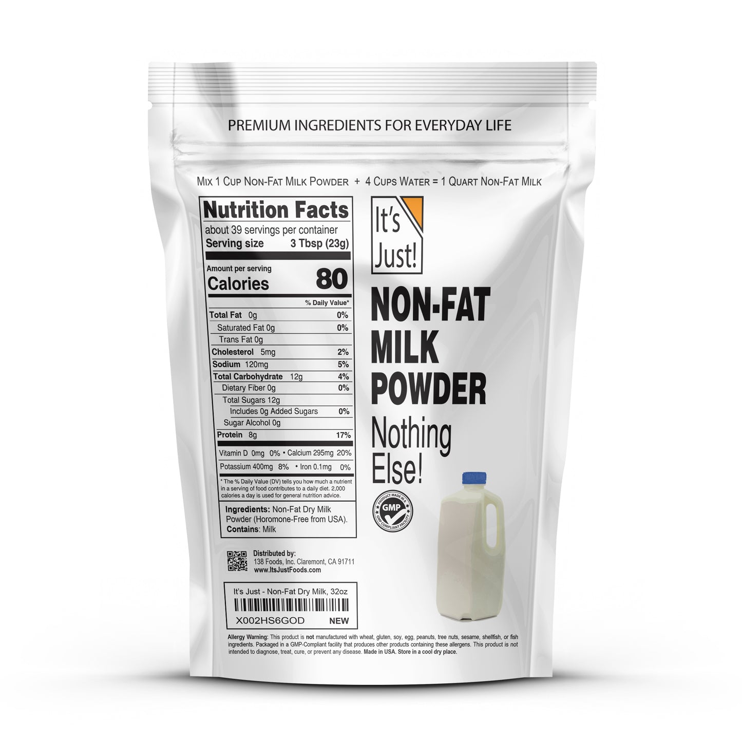 It's Just! - Nonfat Milk Powder