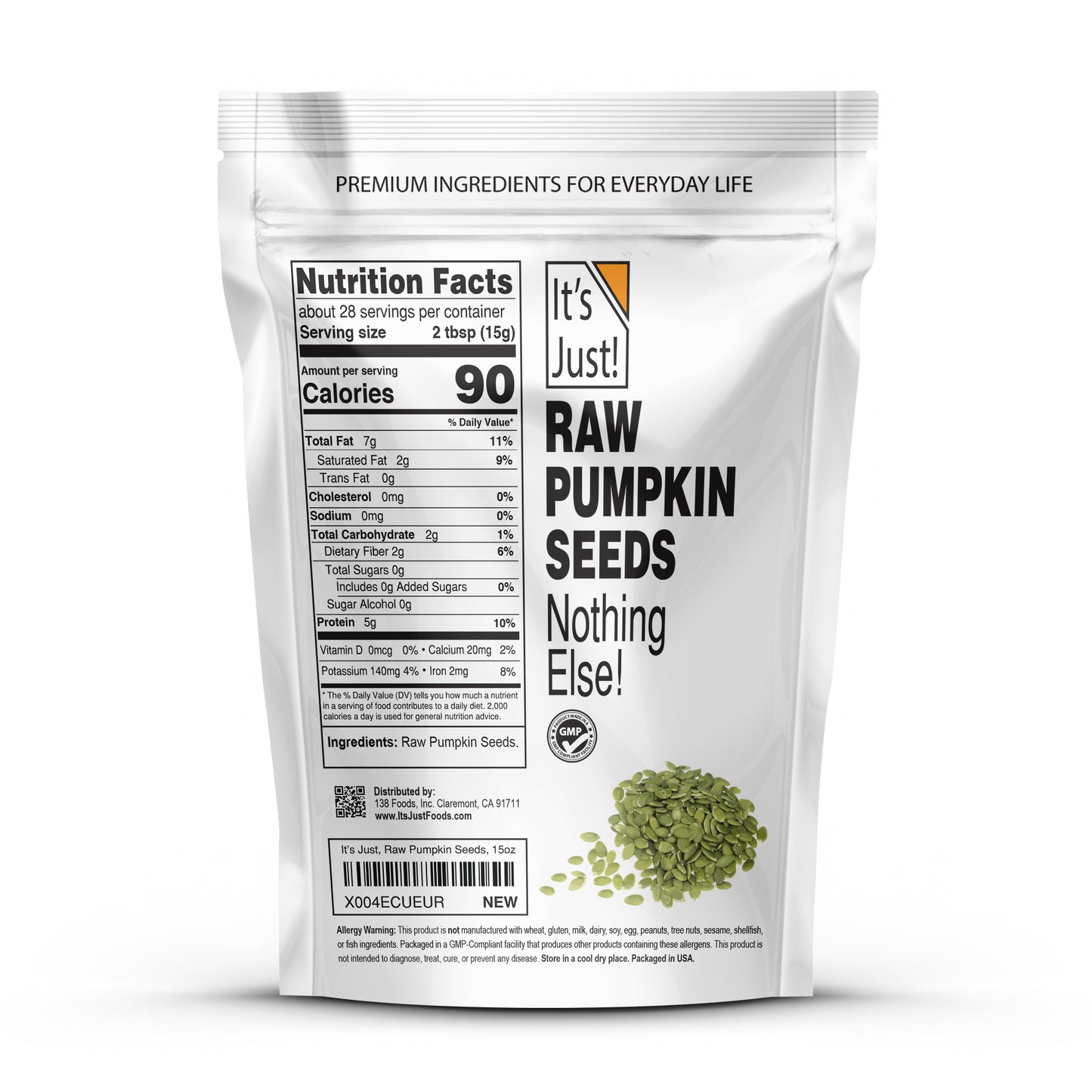 It's Just! - Raw Pumpkin Seeds