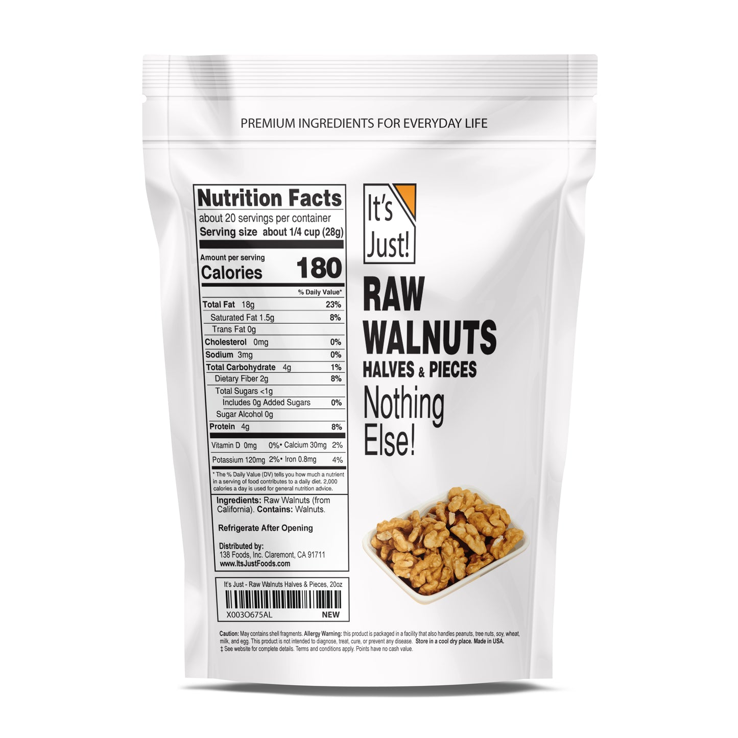 It's Just! - Raw Walnuts
