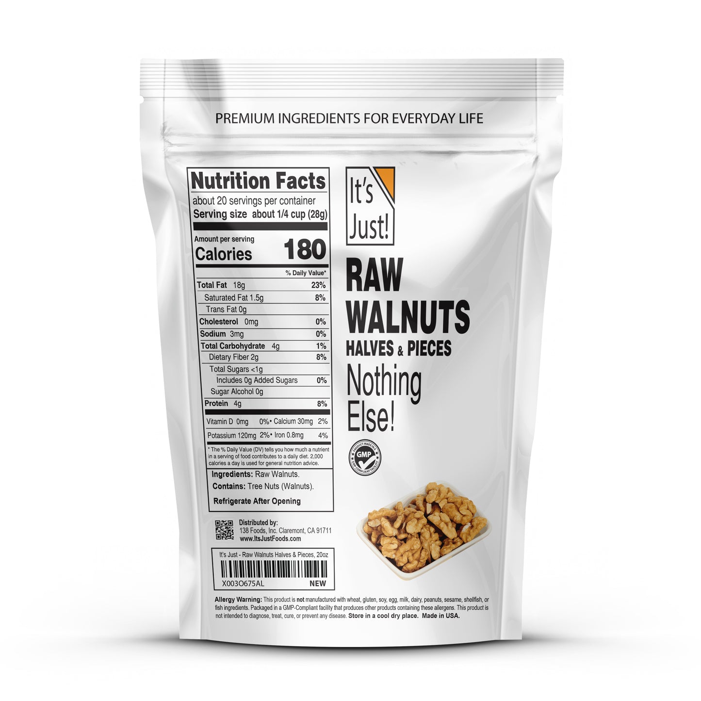 It's Just! - Raw Walnuts