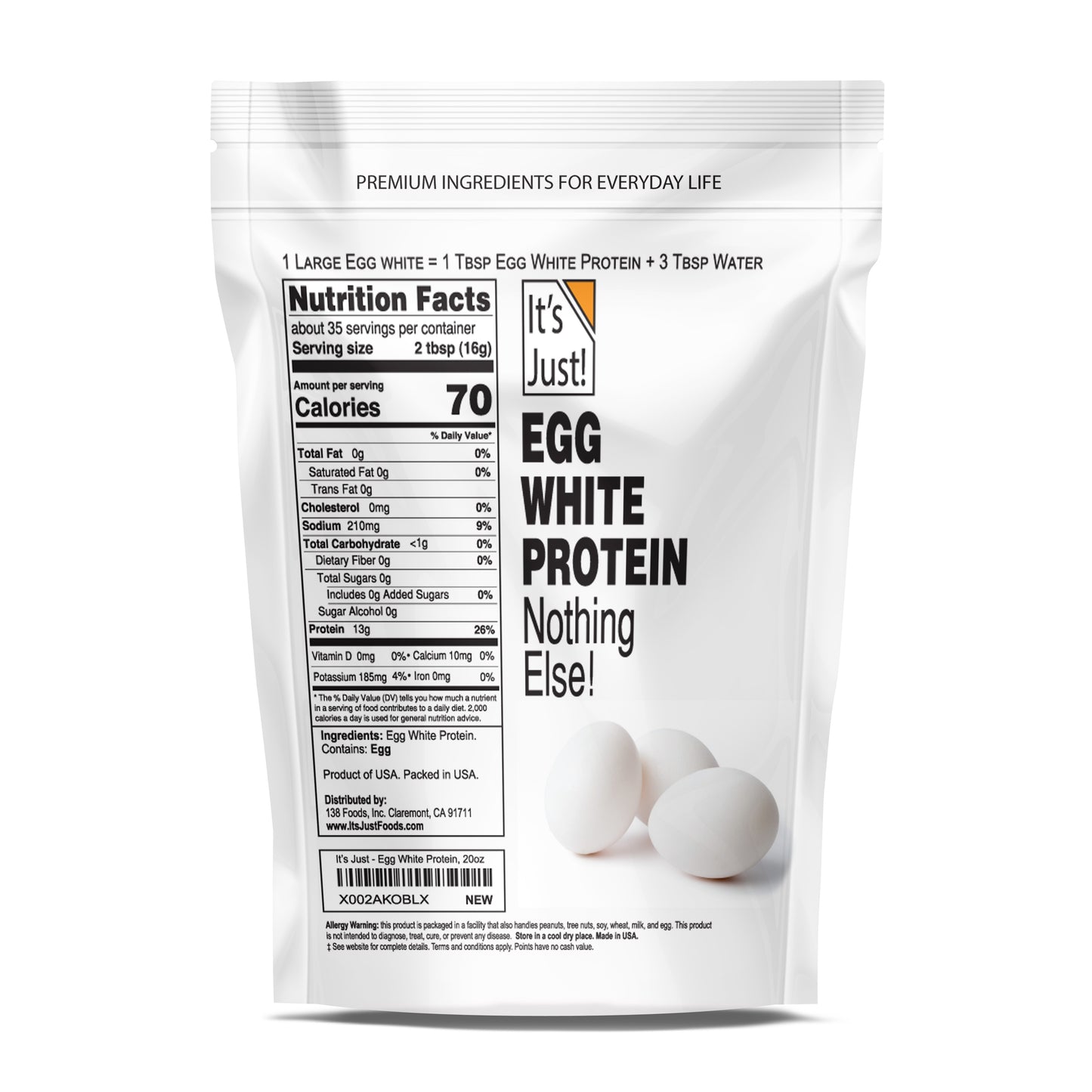 It's Just! - Egg White Protein