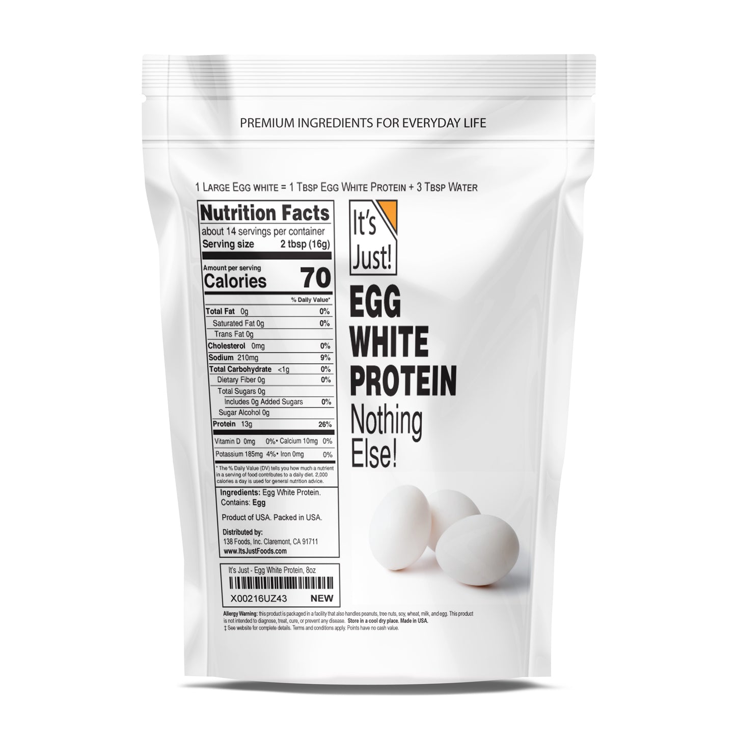 It's Just! - Egg White Protein