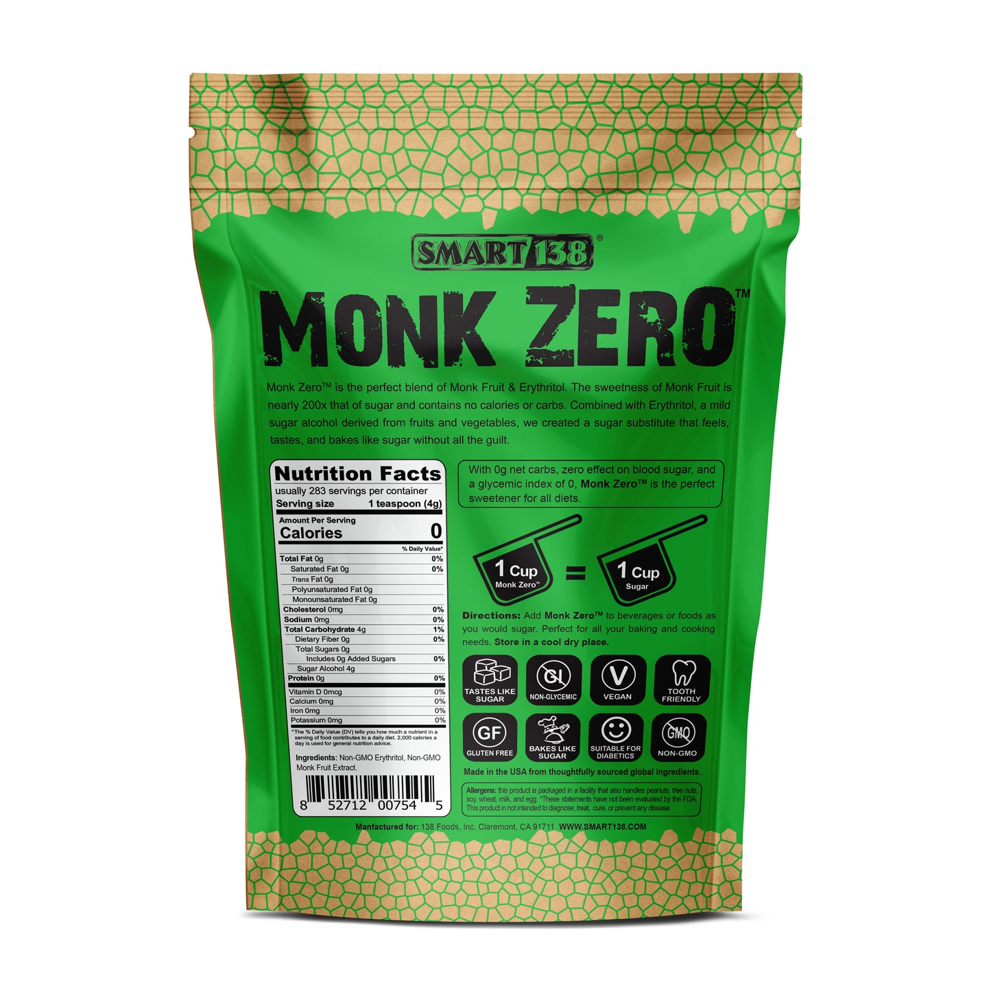 Monk Zero - Monkfruit Sweetener