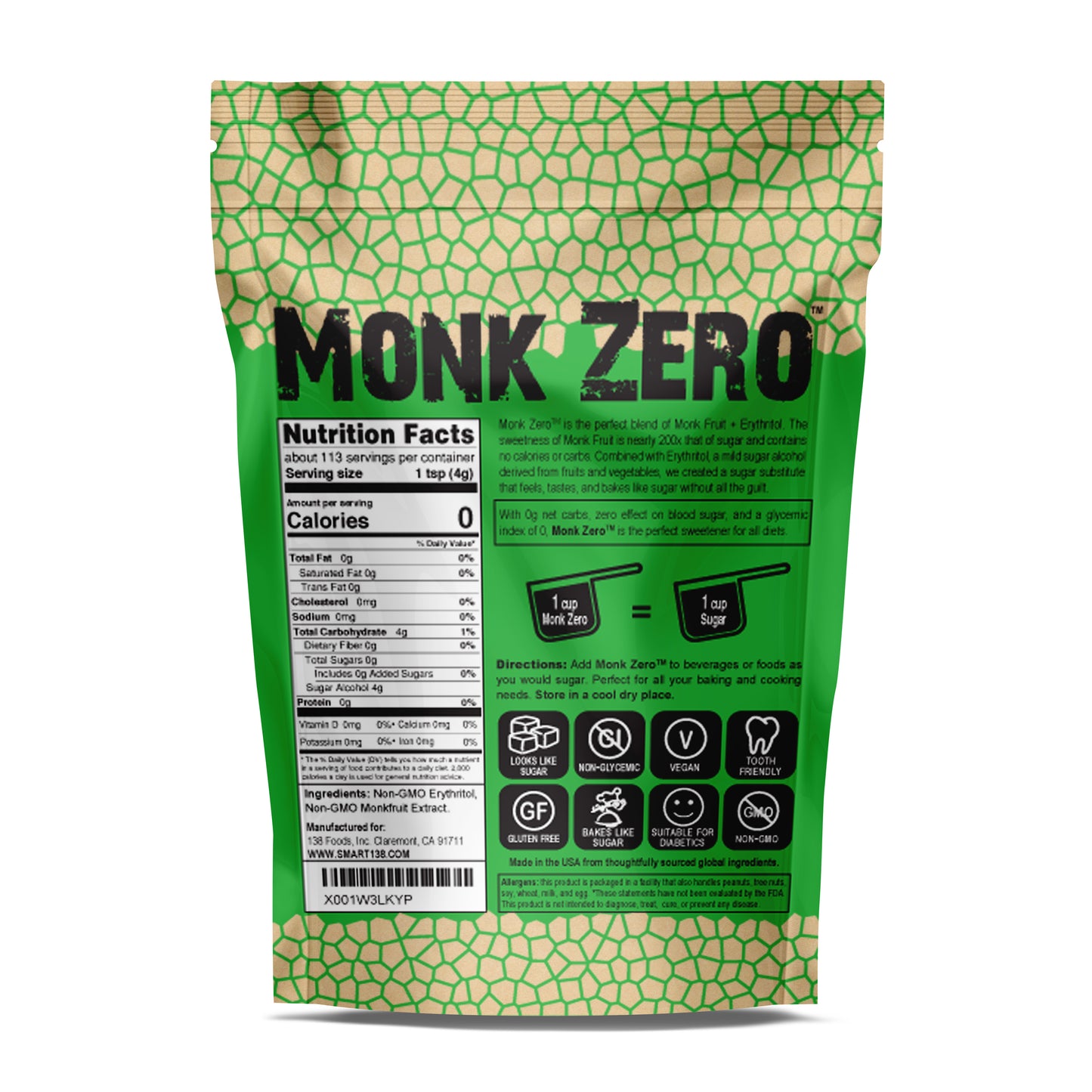 Monk Zero - Monkfruit Sweetener