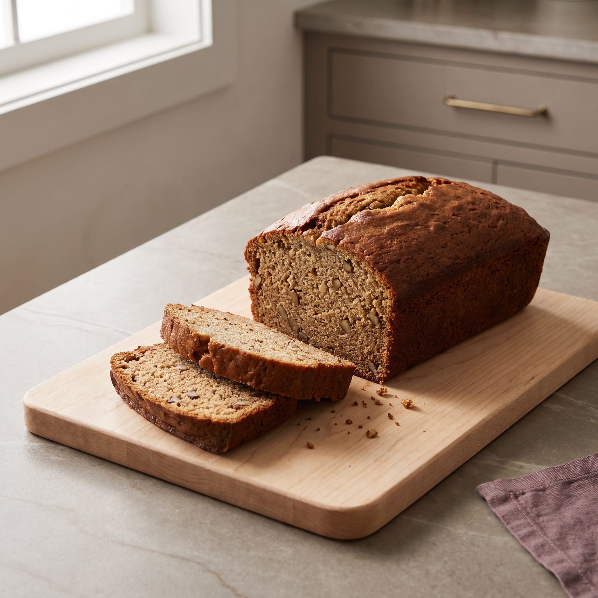 Cinnamon Walnut Banana Bread