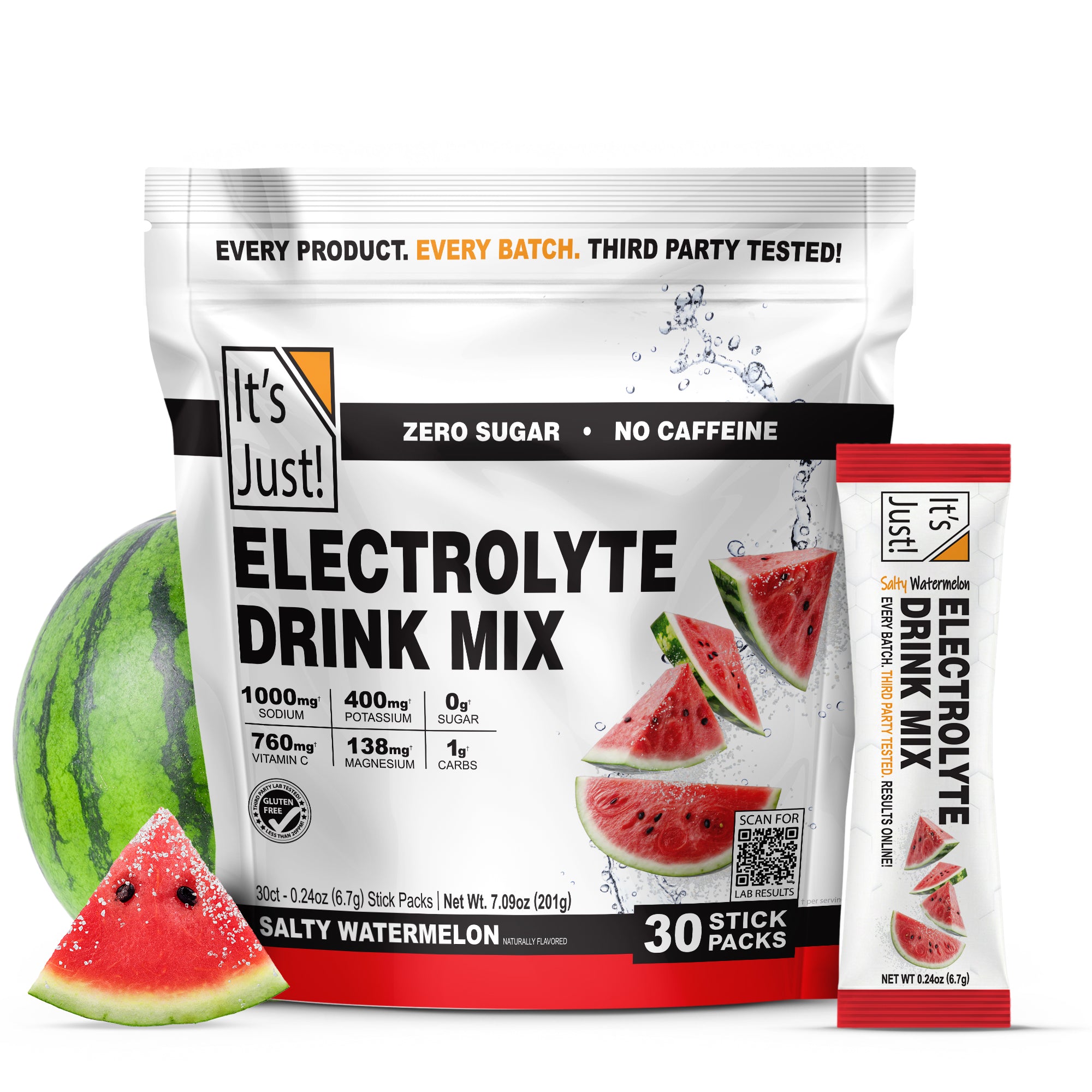 It's Just! - Electrolyte Drink Mix, Salty Watermelon Flavor