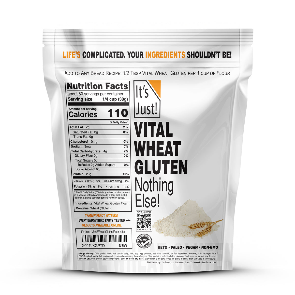 It's Just! - Vital Wheat Gluten
