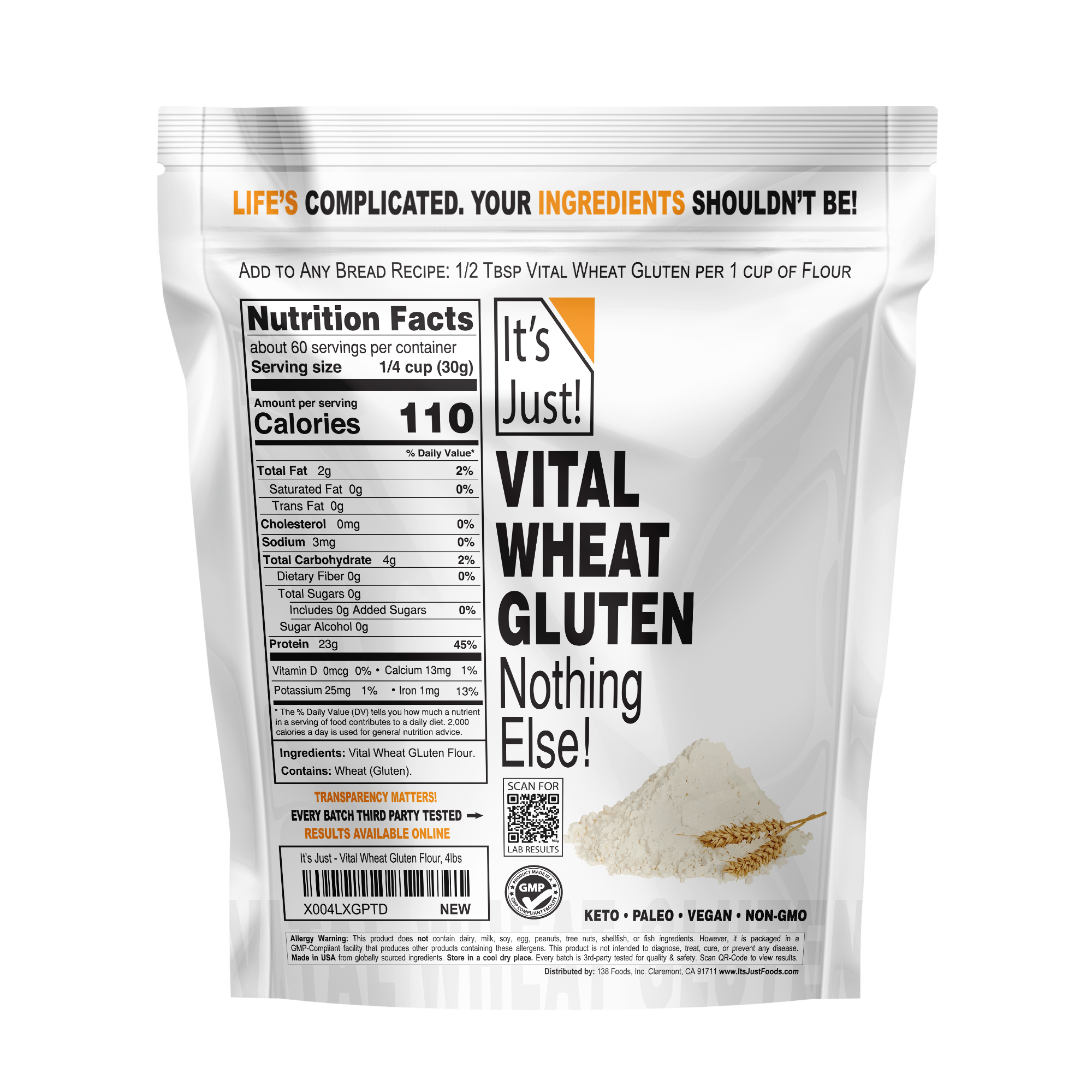 It's Just! - Vital Wheat Gluten