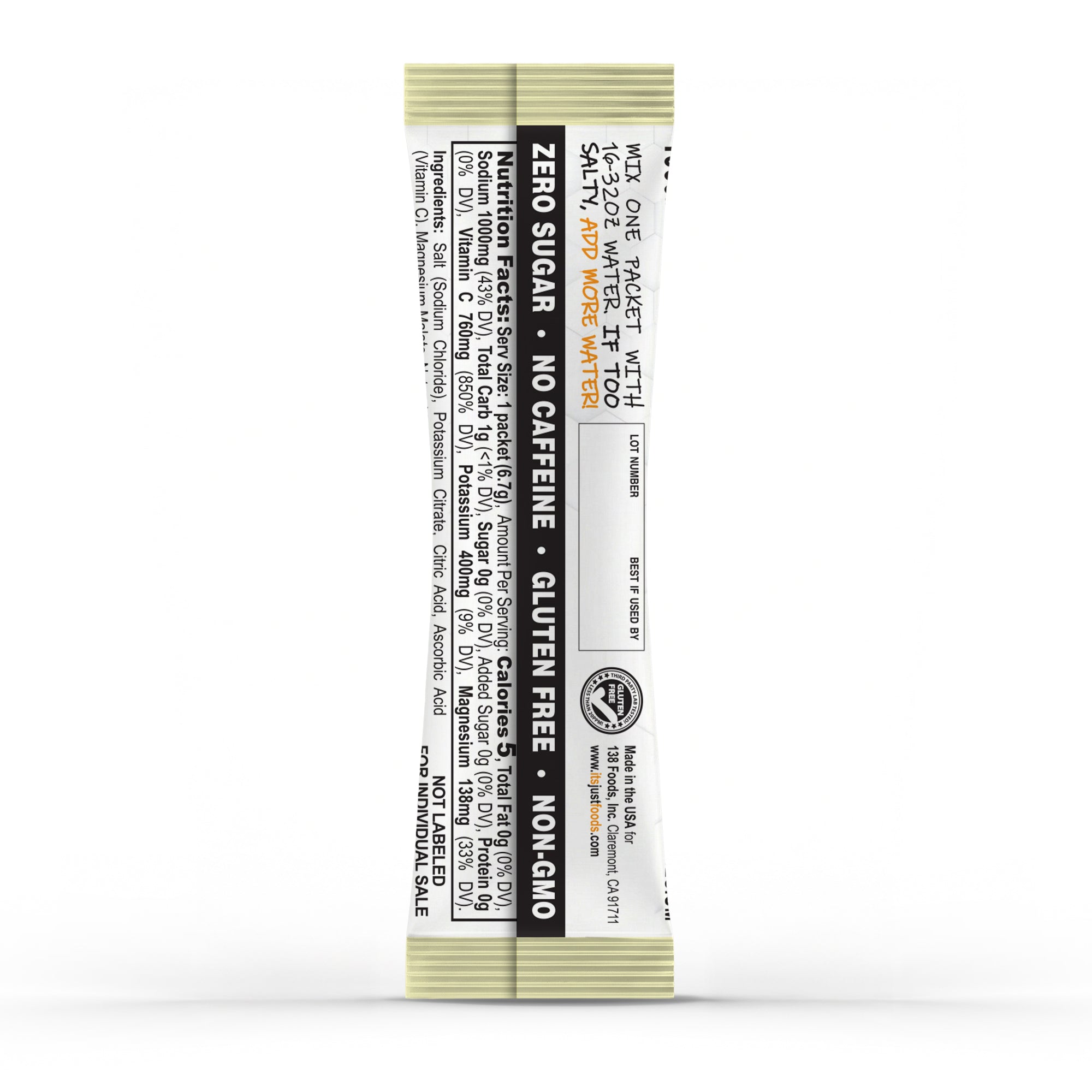 It's Just! - Electrolyte Drink Mix, Salty Pina Colada Flavor