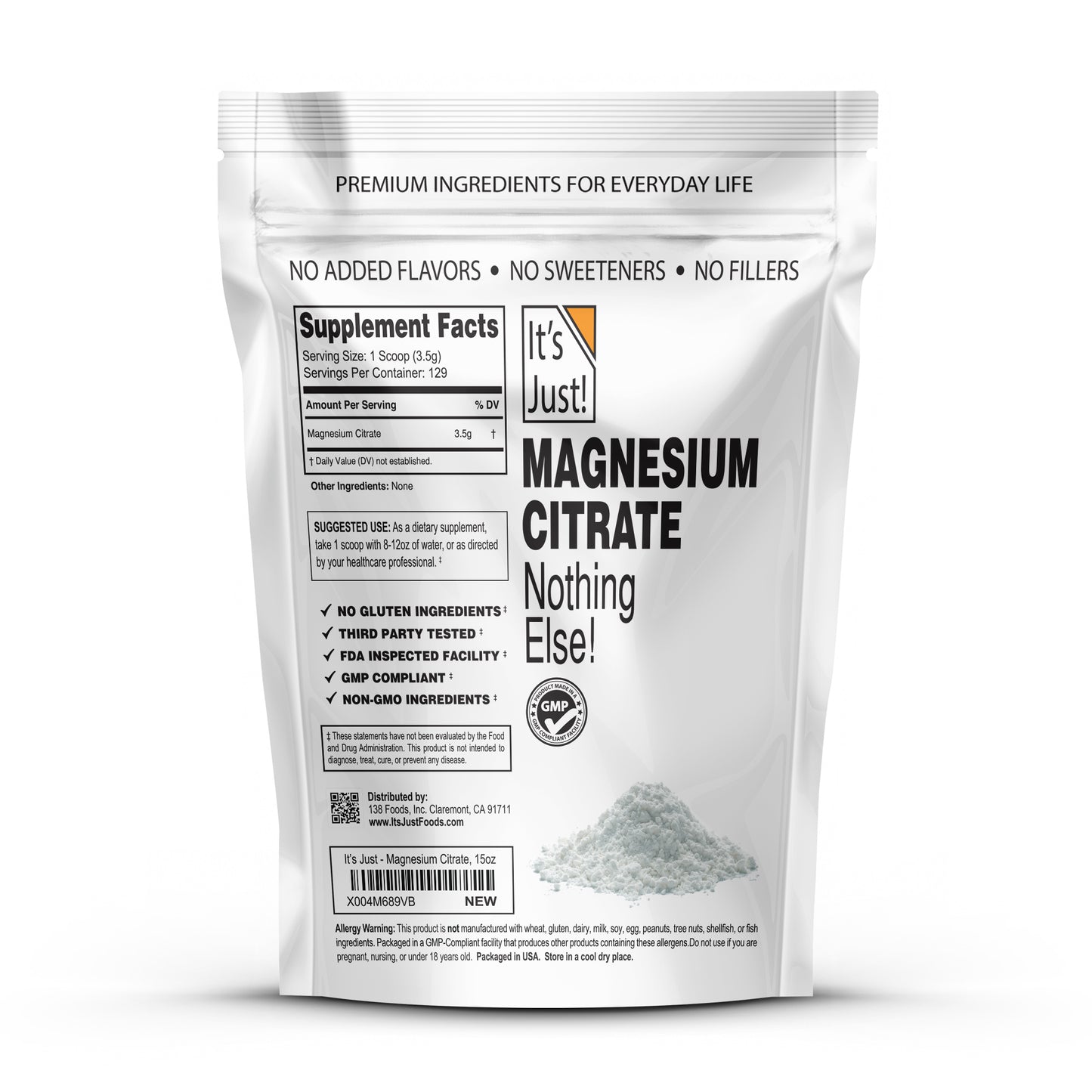 It's Just! - Magnesium Citrate Powder