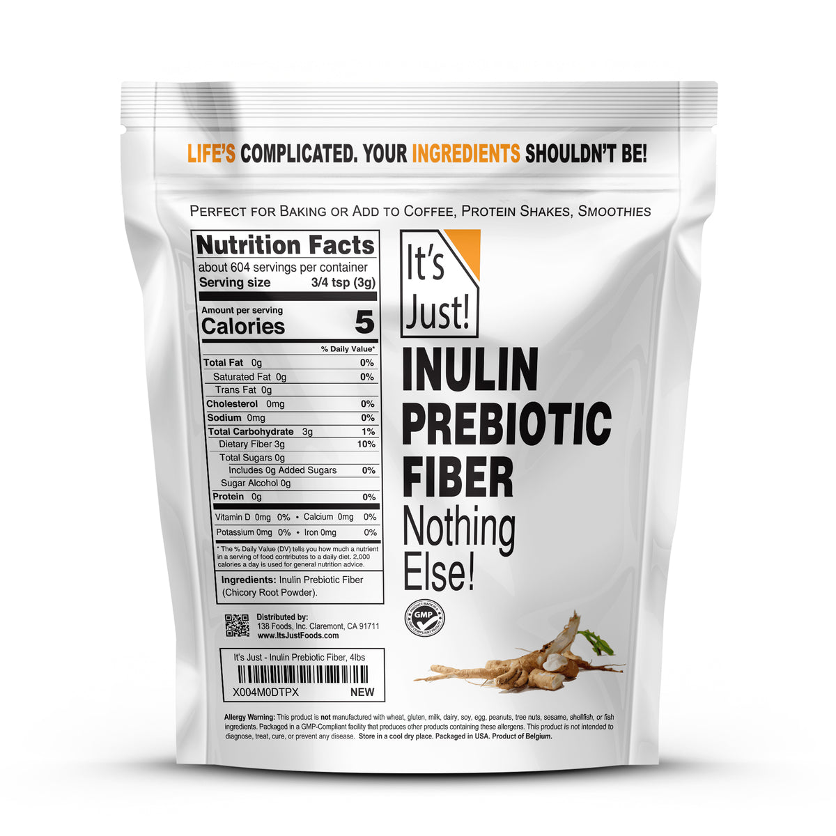 It's Just! - Inulin Prebiotic Fiber