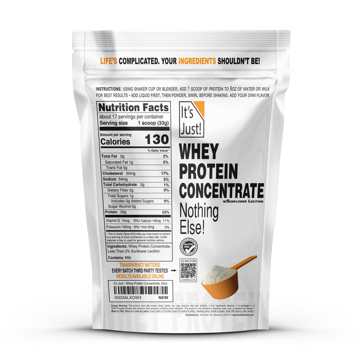 It's Just! - Whey Protein Concentrate