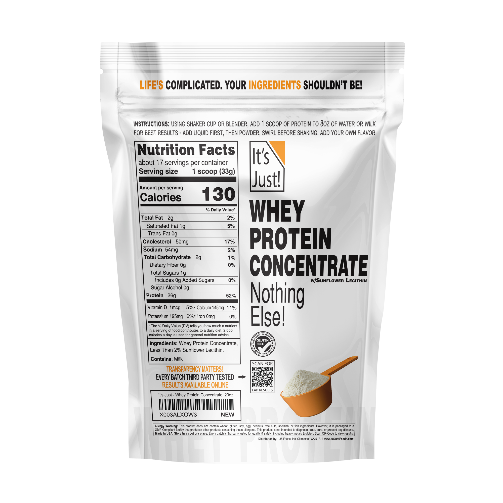 It's Just! - Whey Protein Concentrate