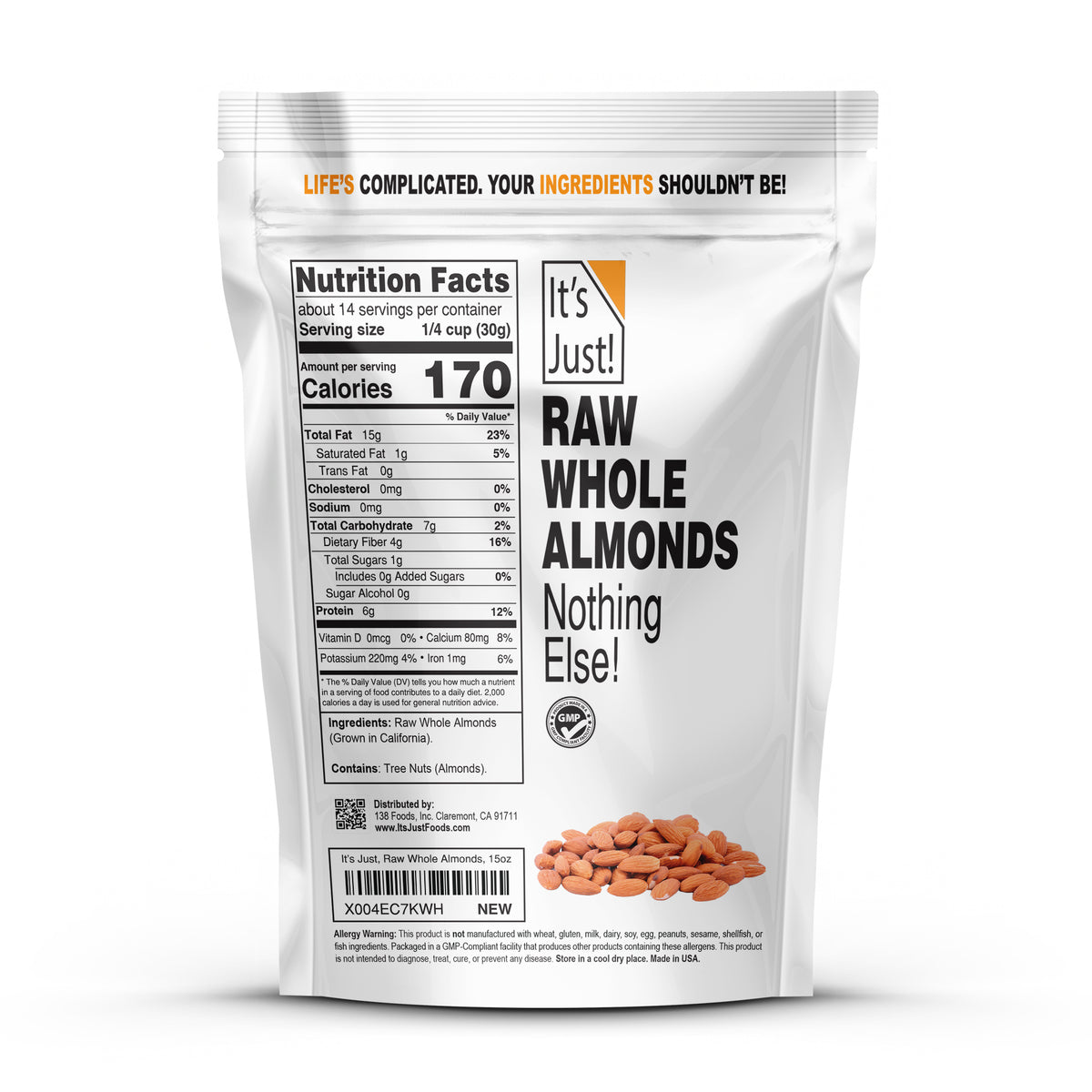 It's Just! - Raw Almonds