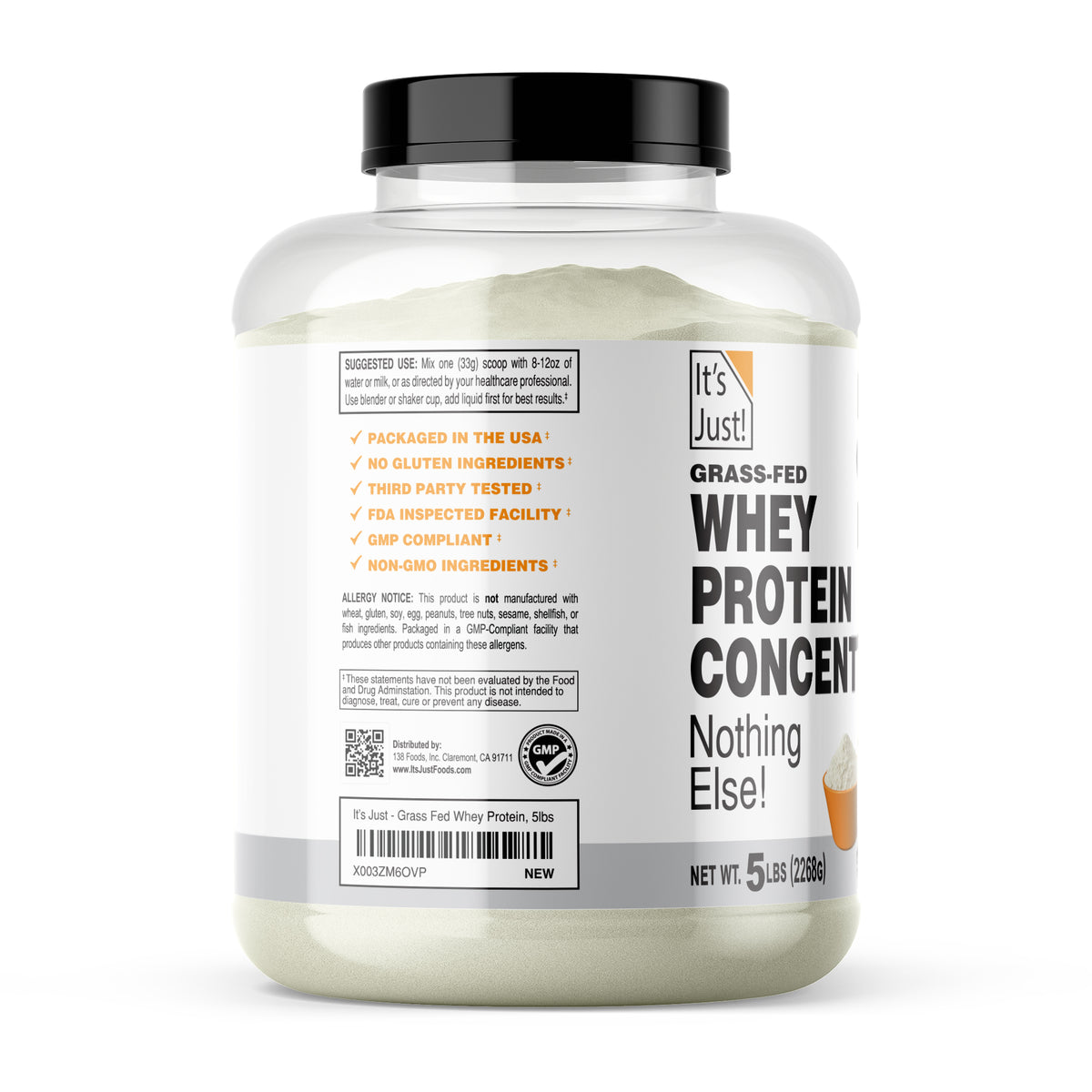 It's Just! - Grass-Fed Whey Protein Concentrate