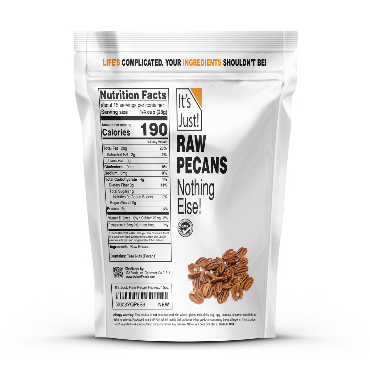 It's Just! - Raw Pecans