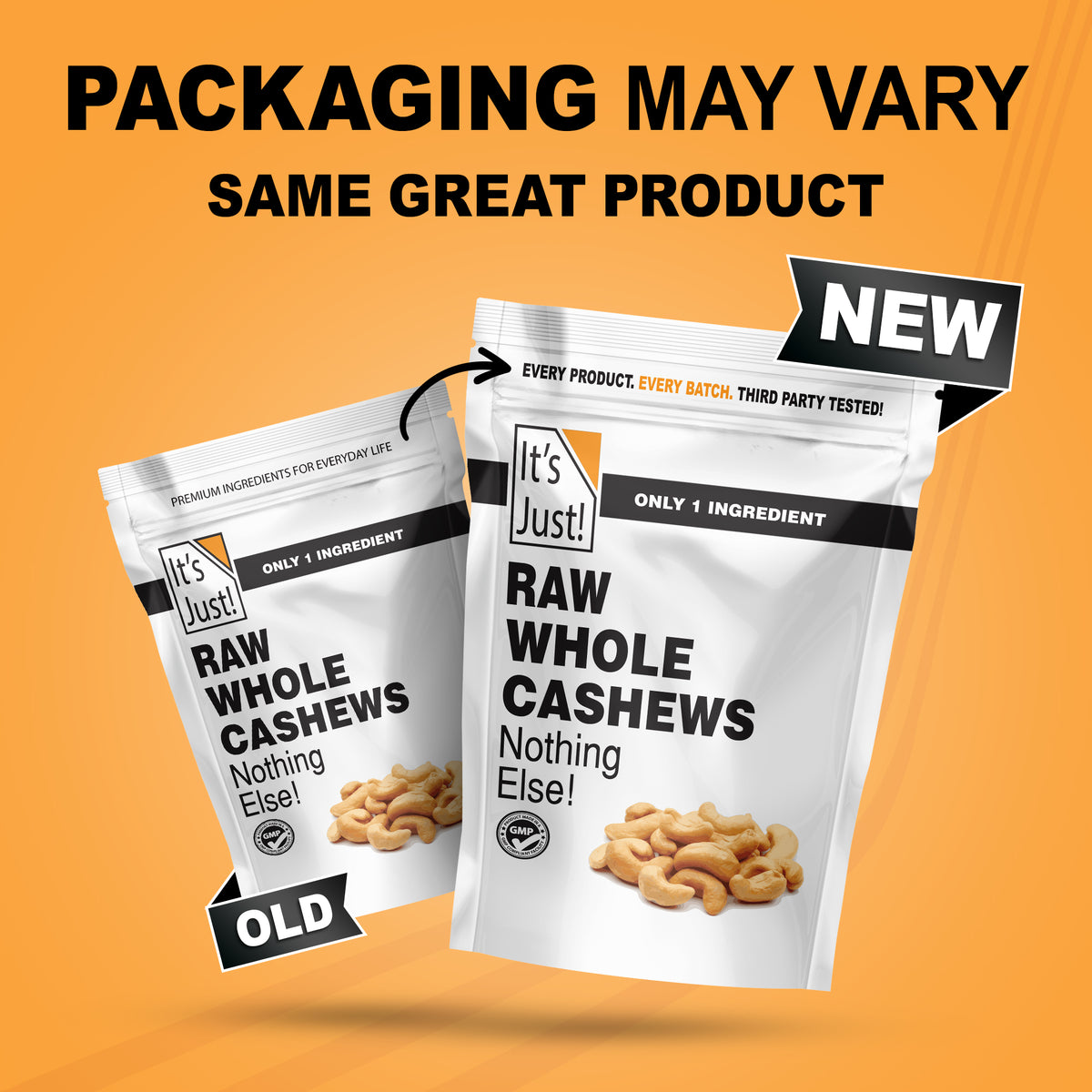It's Just! - Raw Whole Cashews