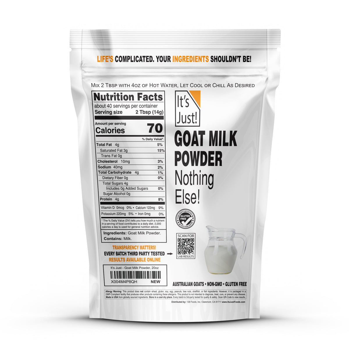 It's Just! - Goat Milk Powder