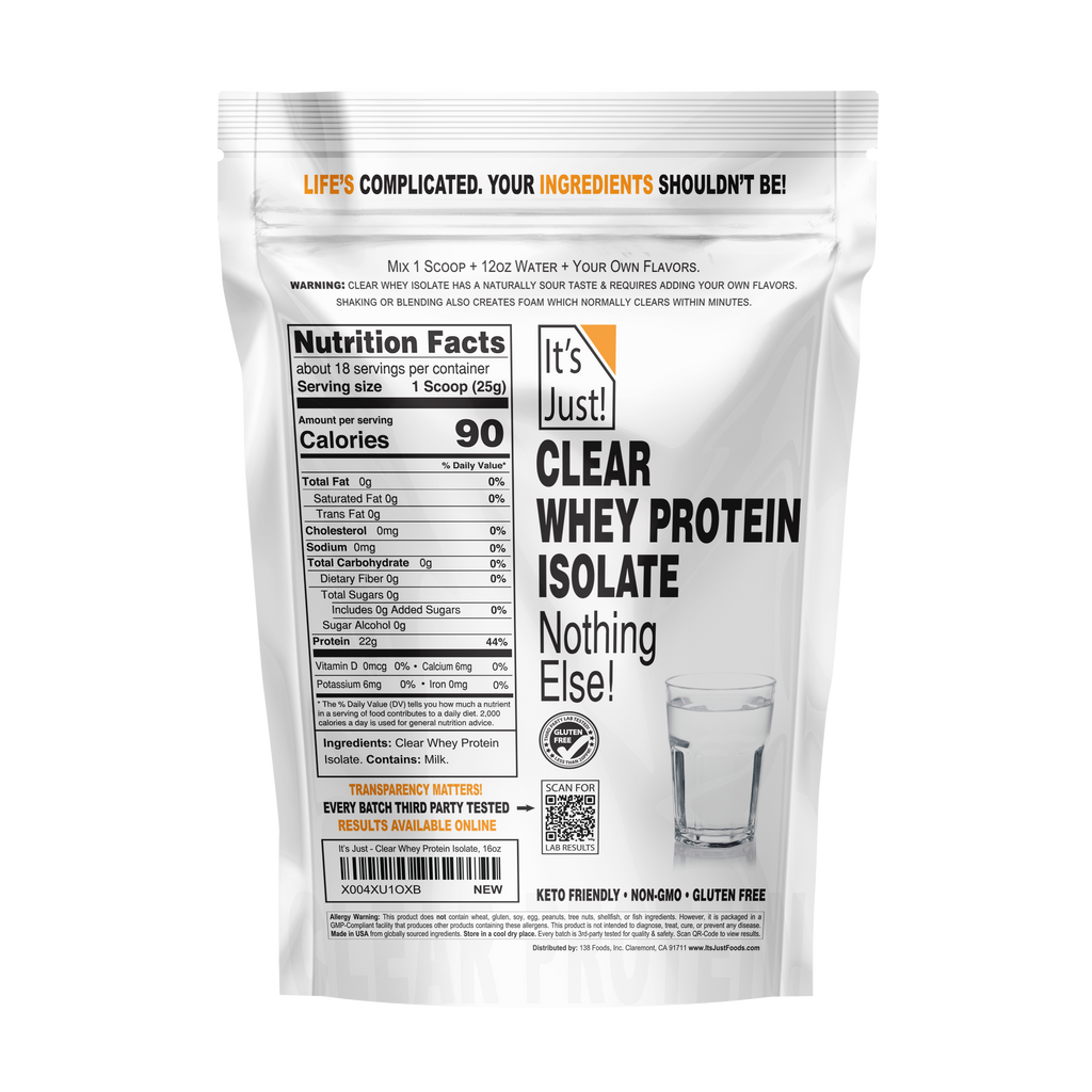 It's Just!	- Clear Whey Protein Isolate