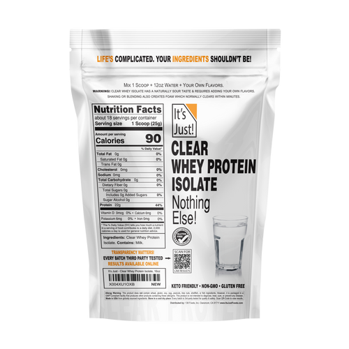 It's Just!	- Clear Whey Protein Isolate