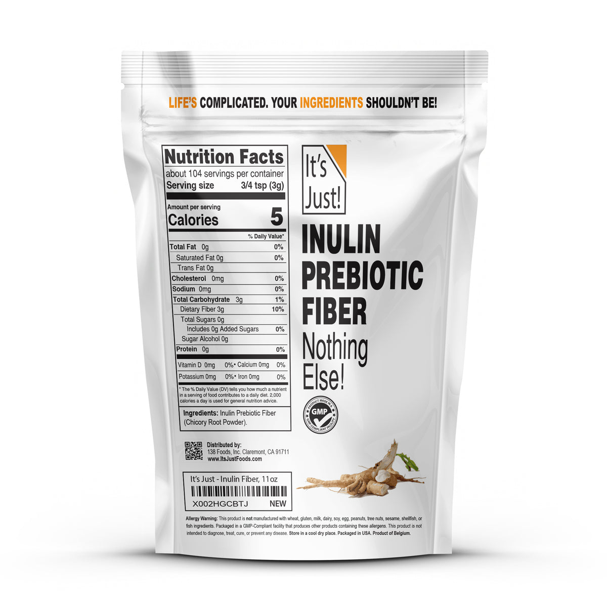 It's Just! - Inulin Prebiotic Fiber