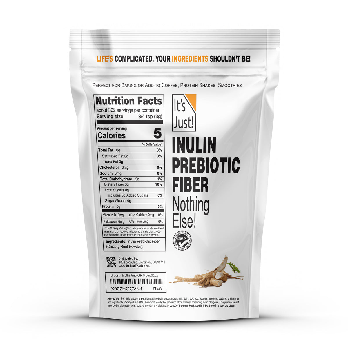 It's Just! - Inulin Prebiotic Fiber