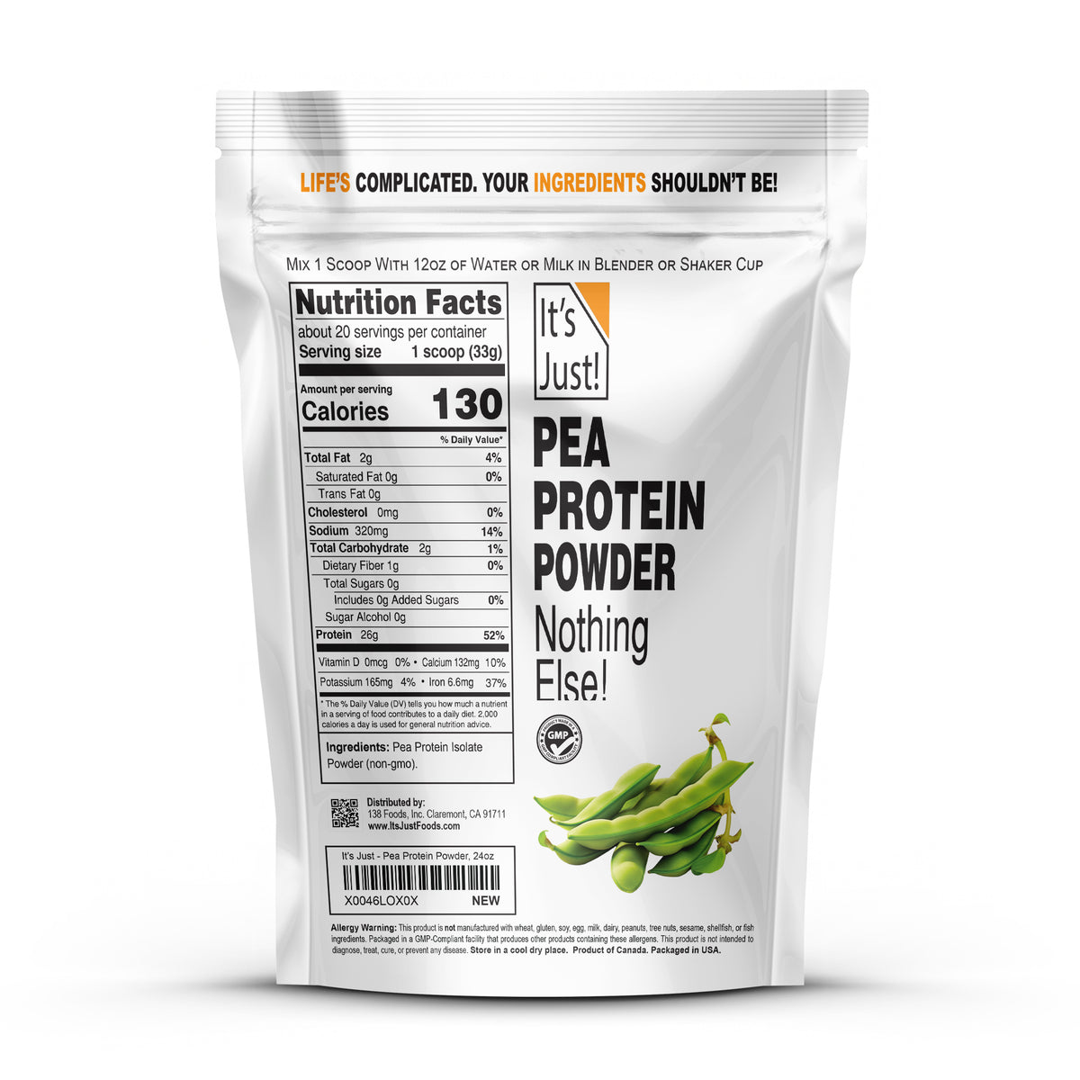 It's Just! - Pea Protein Isolate
