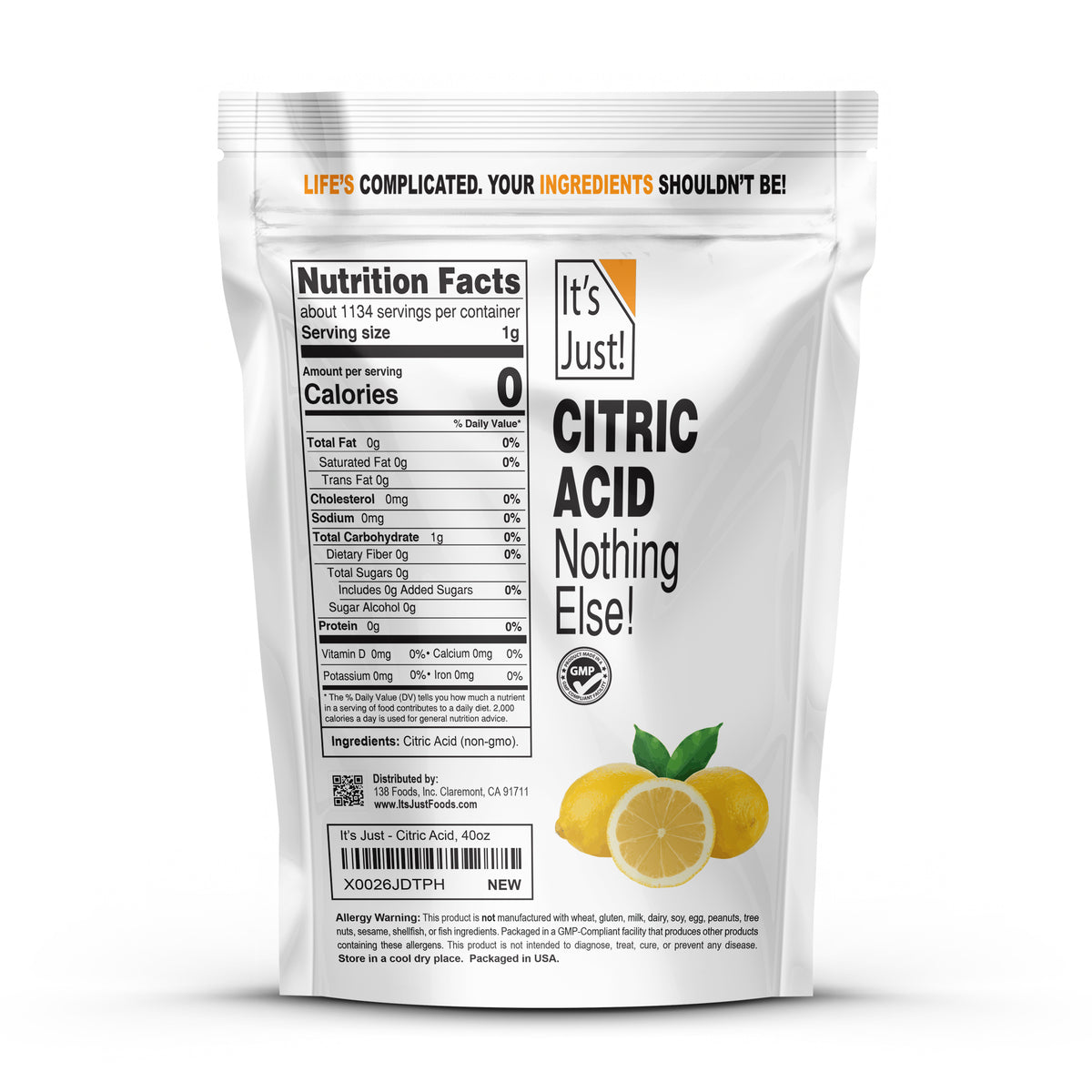 It's Just! - Citric Acid