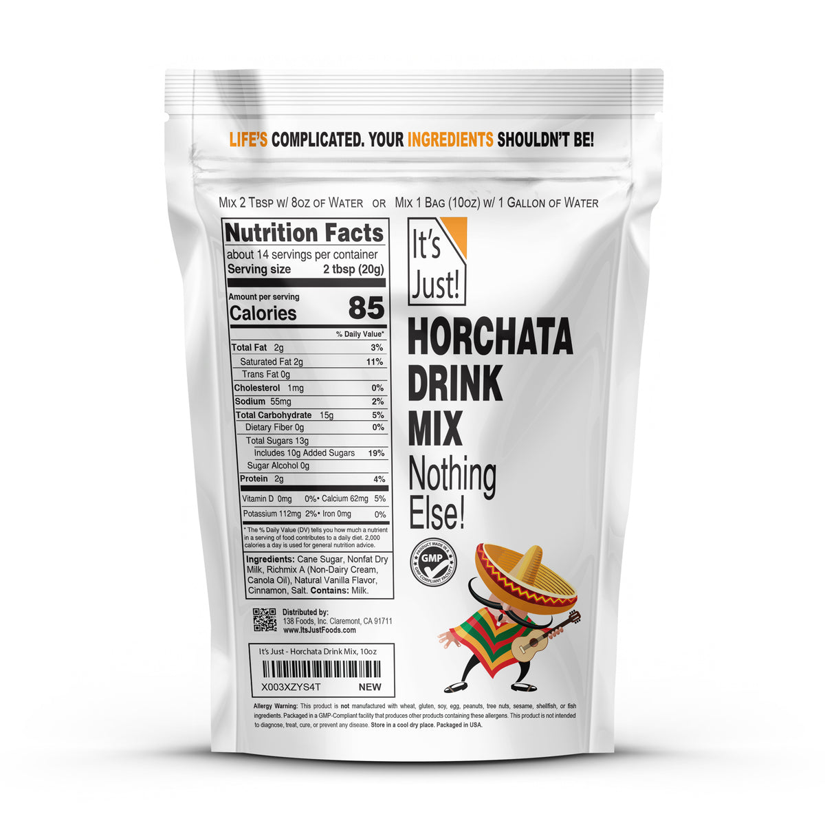 It's Just! - Horchata Mexican Drink Mix