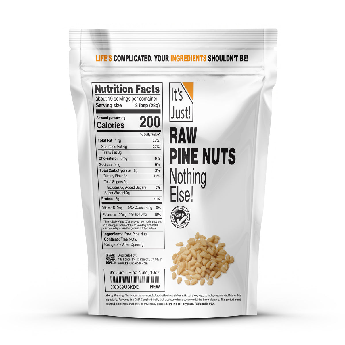 It's Just! - Raw Pine Nuts