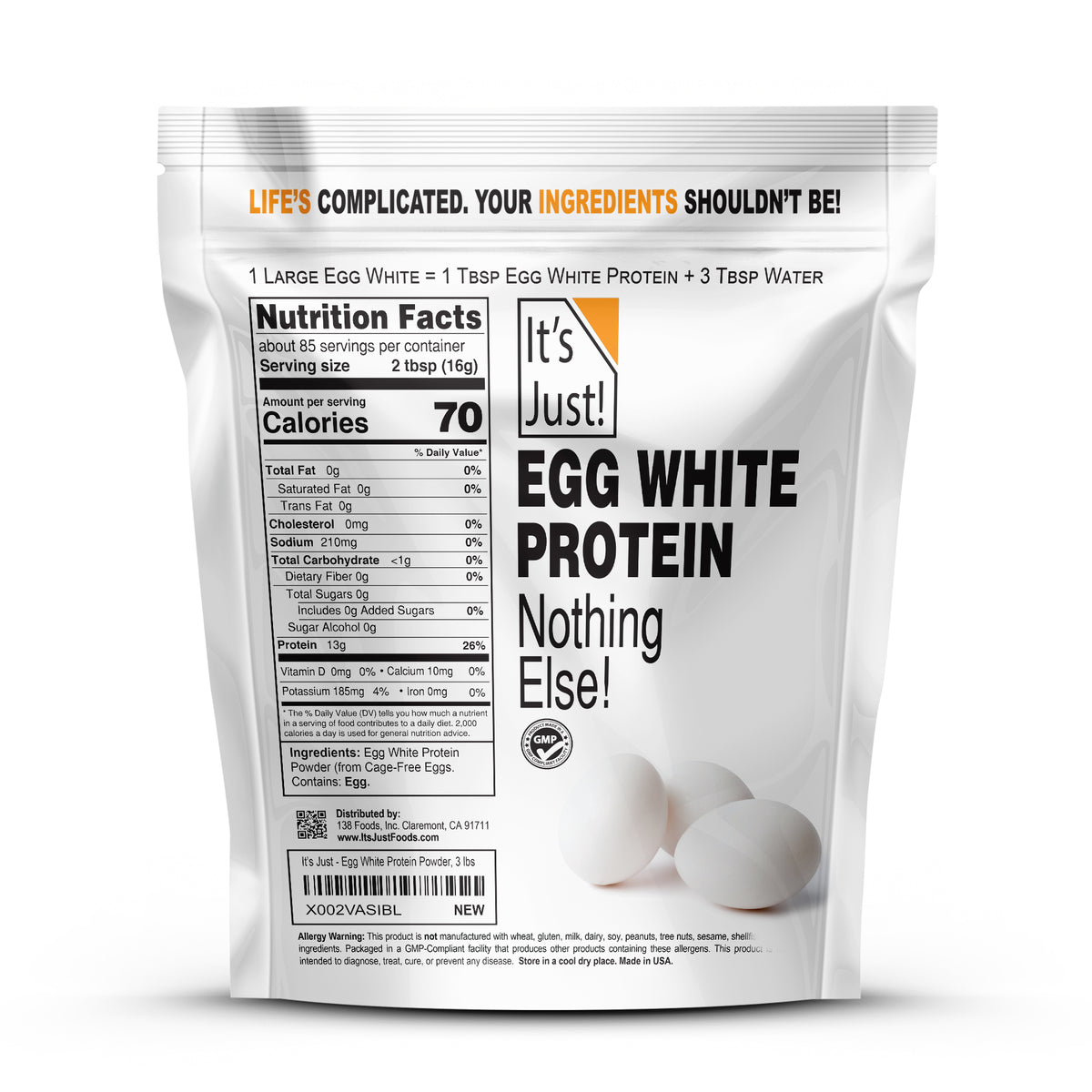 It's Just! - Egg White Protein