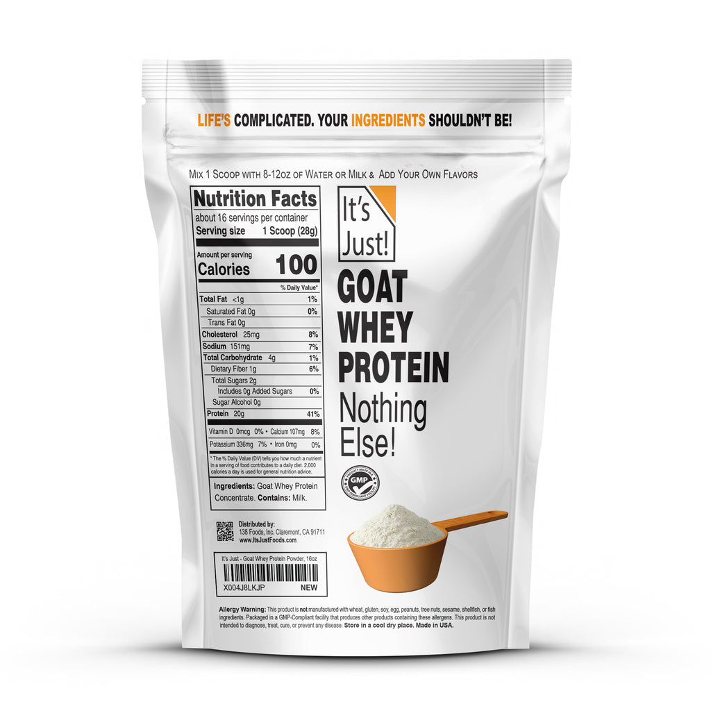 It's Just!	- Goat Whey Protein Powder