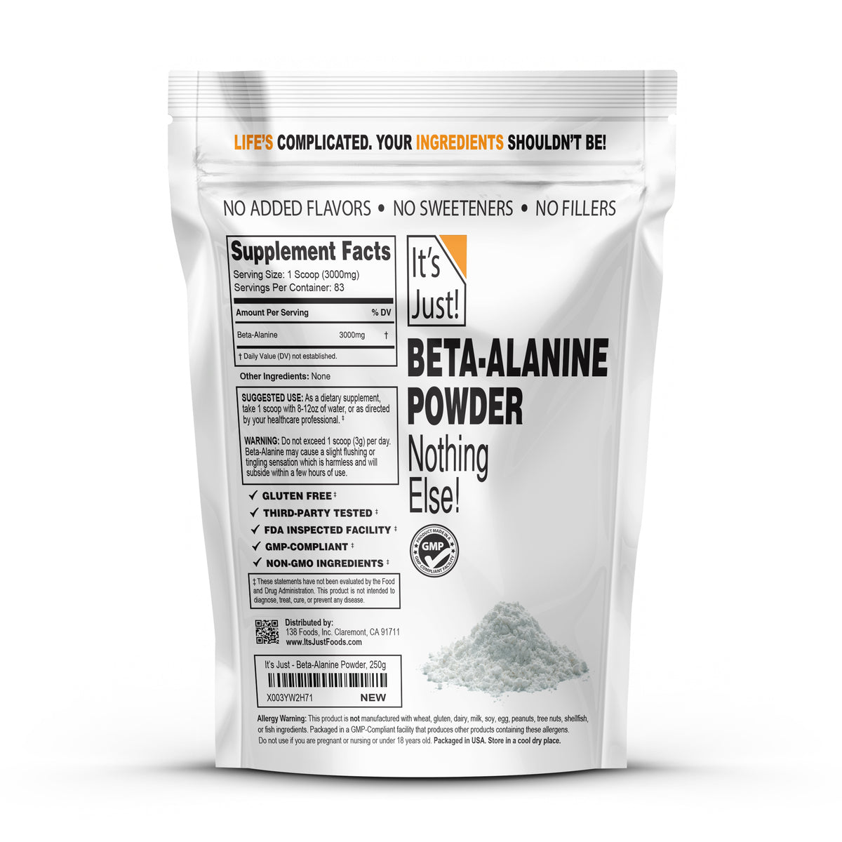 It's Just! - Beta-Alanine Powder
