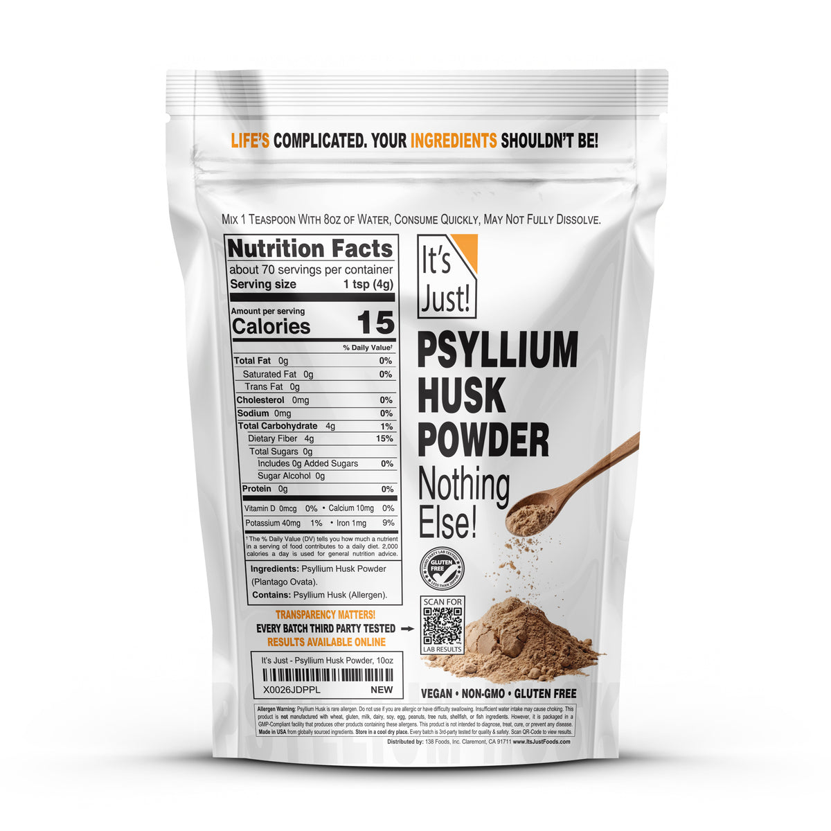 It's Just! - Psyllium Husk Powder