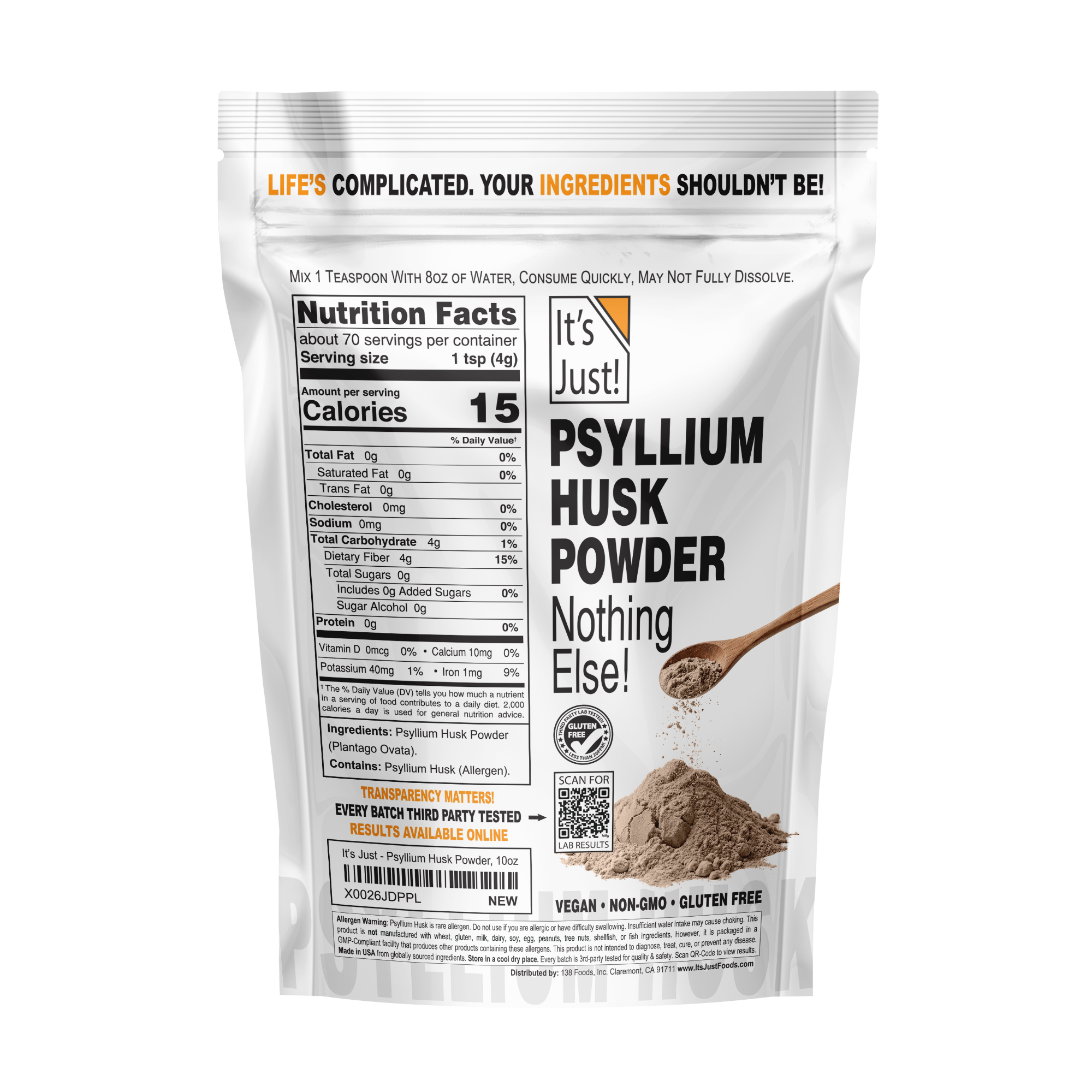 It's Just! - Psyllium Husk Powder