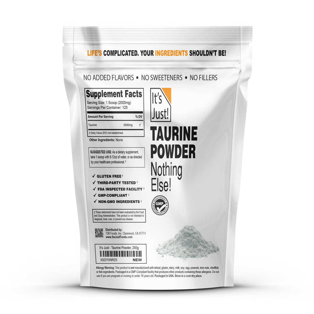 It's Just! - Taurine Powder