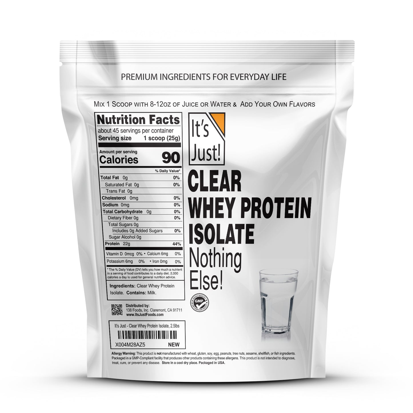 It's Just!	- Clear Whey Protein Isolate