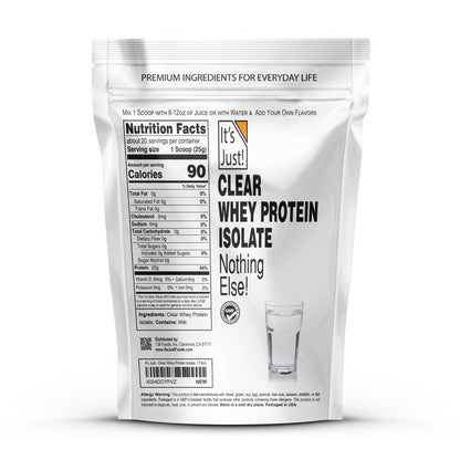 It's Just!	- Clear Whey Protein Isolate