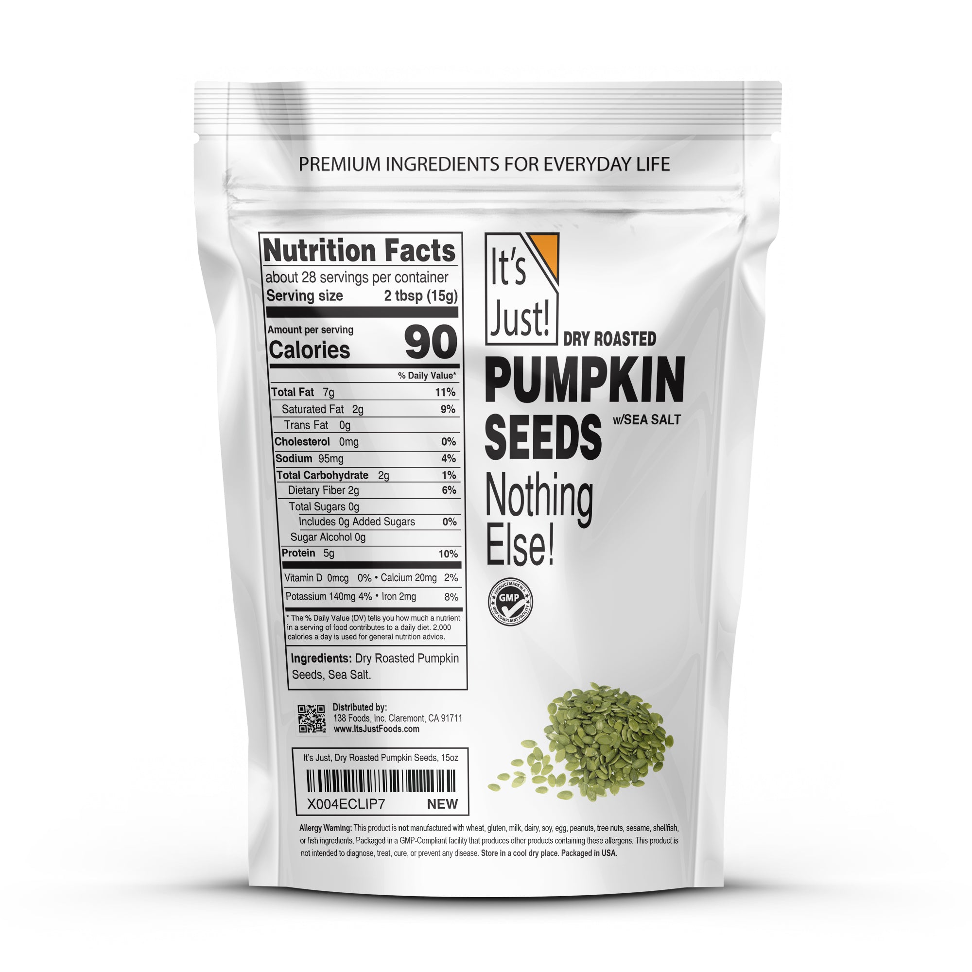 It's Just! - Dry Roasted Pumpkin Seeds