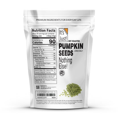It's Just! - Dry Roasted Pumpkin Seeds