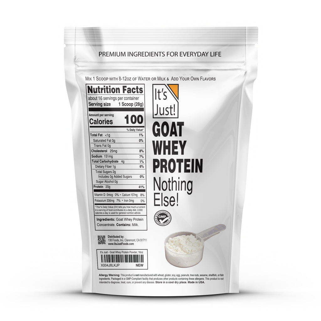 It's Just!	- Goat Whey Protein Powder