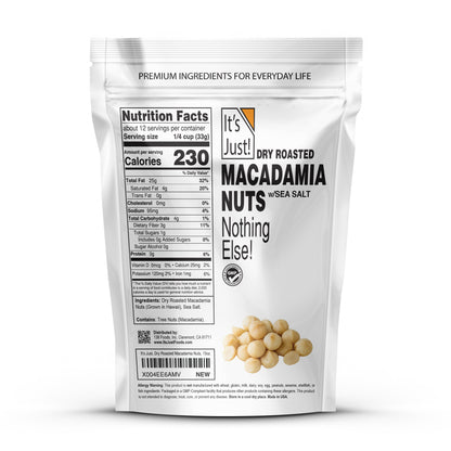 It's Just! - Macadamia Nuts Dry Roasted w/Sea Salt