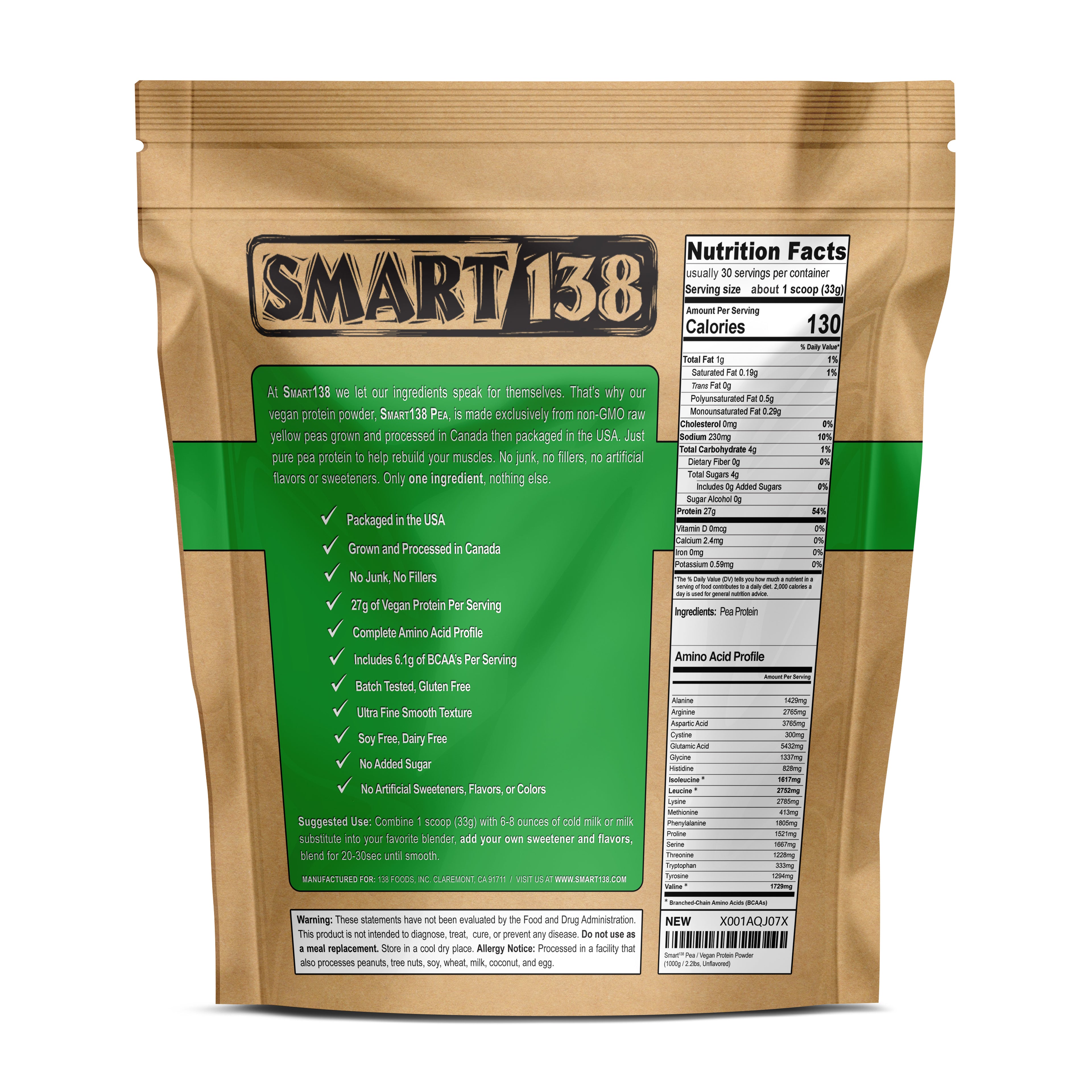 Pea Protein - 138 Foods, Inc