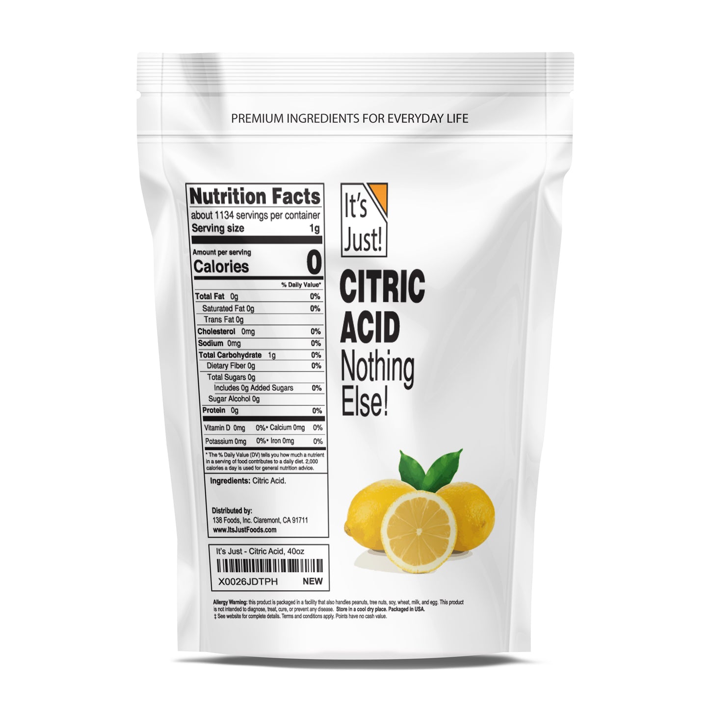 It's Just! - Citric Acid