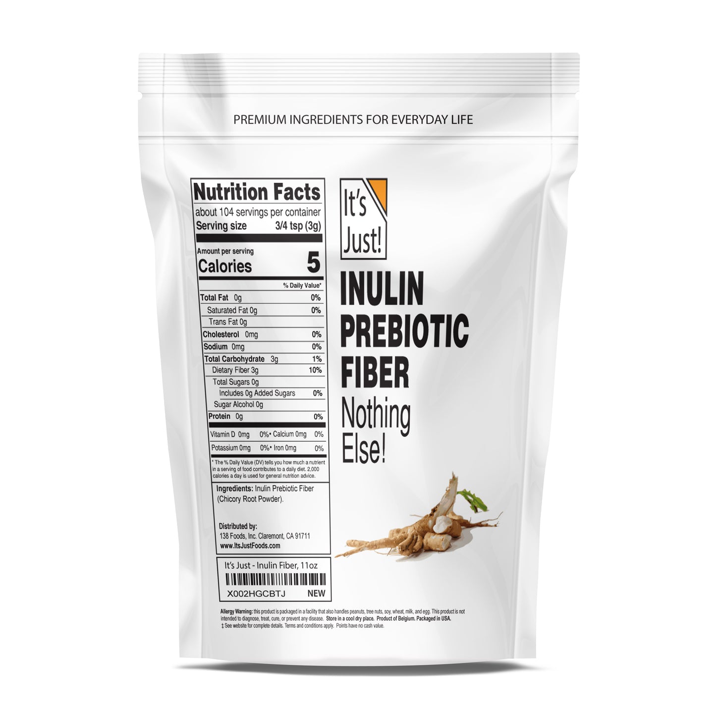 It's Just! - Inulin Prebiotic Fiber