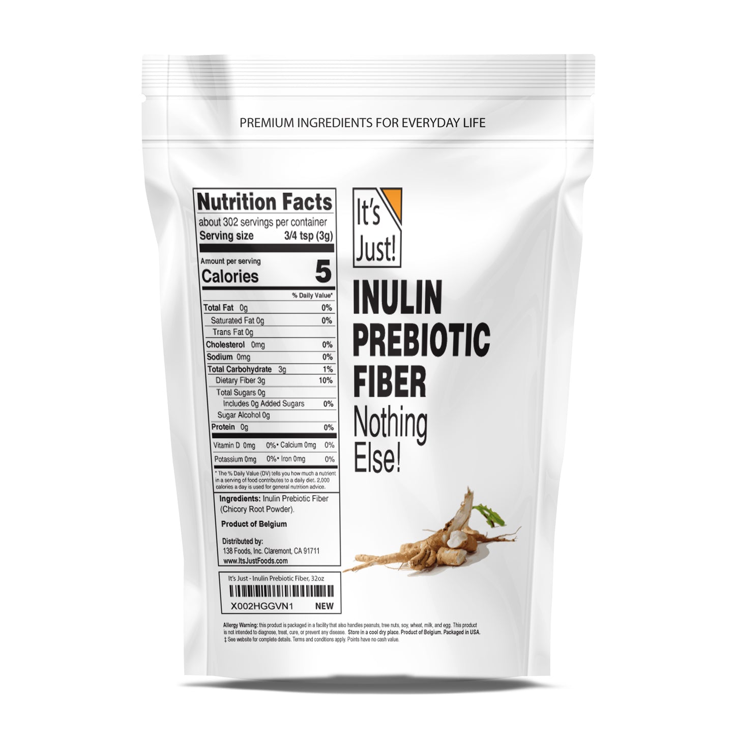 It's Just! - Inulin Prebiotic Fiber